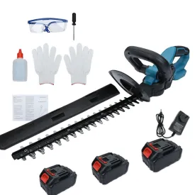36V Cordless Electric Hedge Trimmer | Garden Cutter Pruner | With 3 Batteries