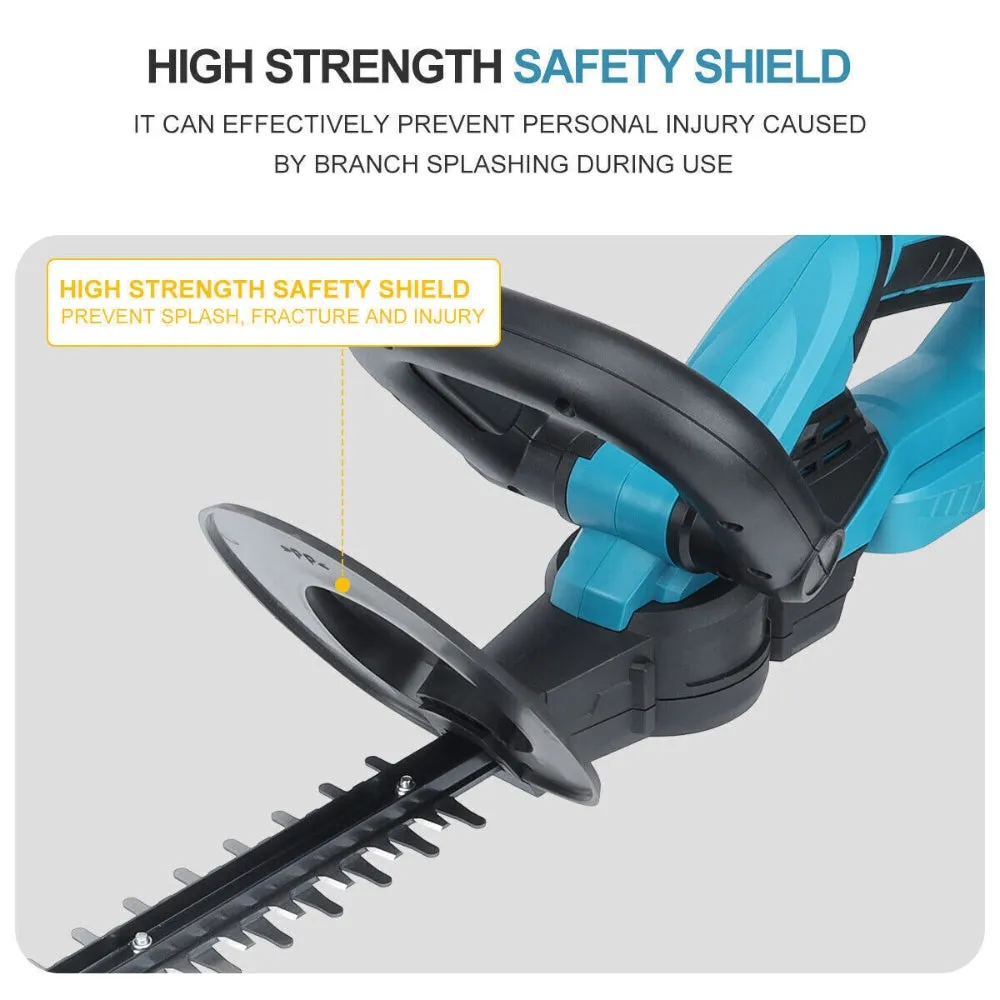 36V Cordless Electric Hedge Trimmer | Garden Cutter Pruner | With 3 Batteries