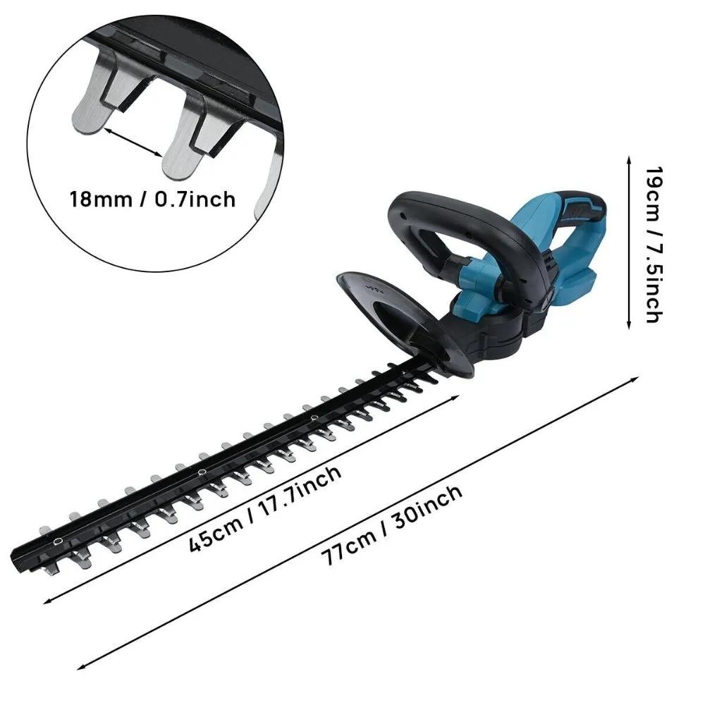 36V Cordless Electric Hedge Trimmer | Garden Cutter Pruner | With 3 Batteries