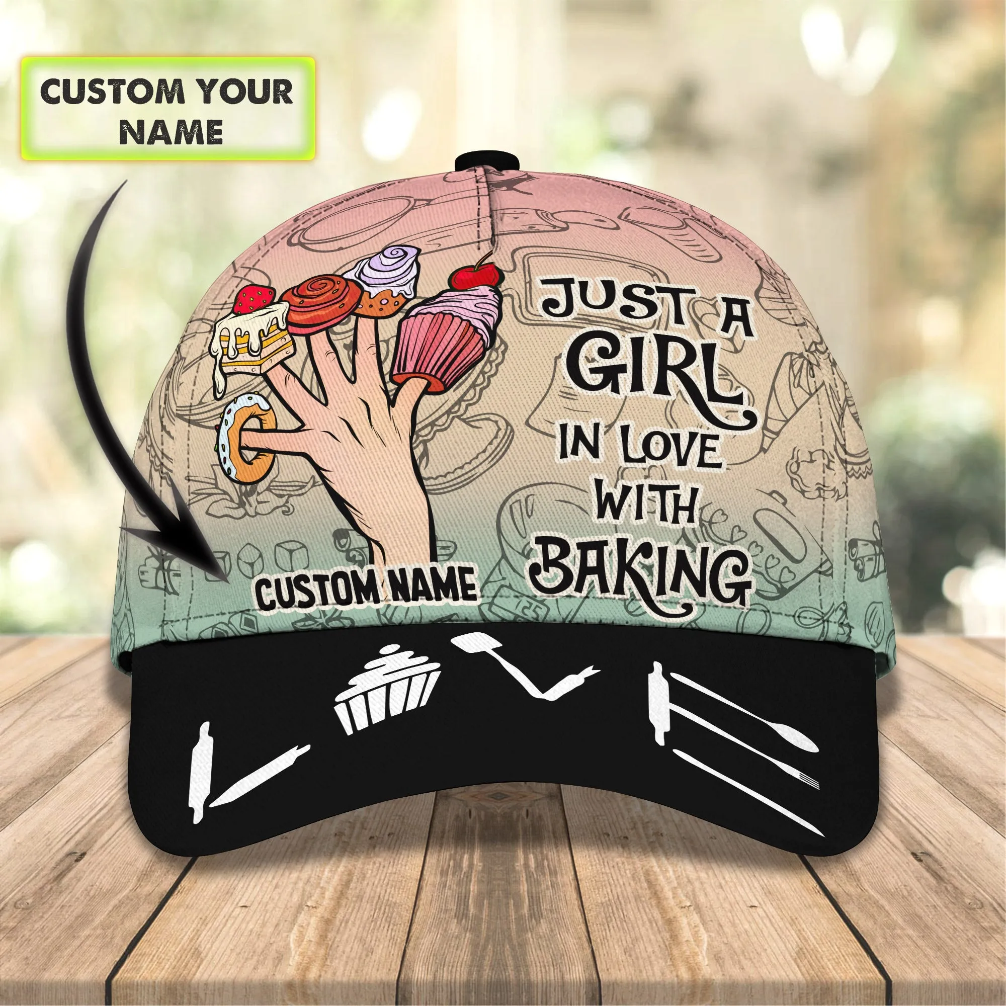 3D Classic Cap Baker 2 Personalized Name Cap 8 Nama395 Namashops