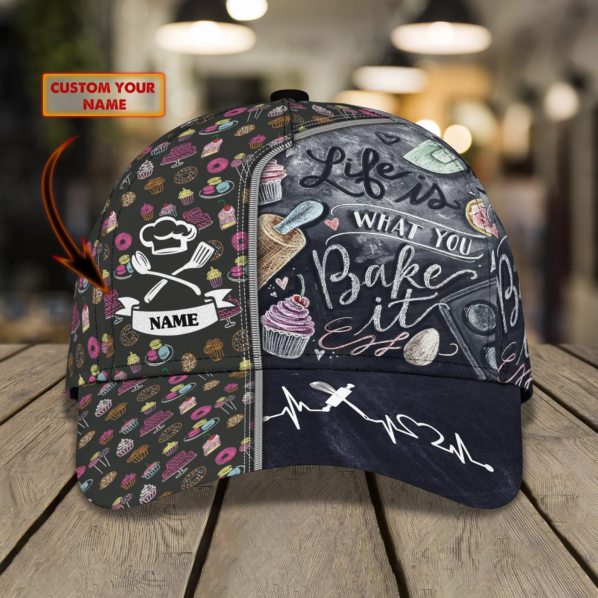 3D Classic Cap Baker Personalized Name Cap 8 Nama394 Namashops