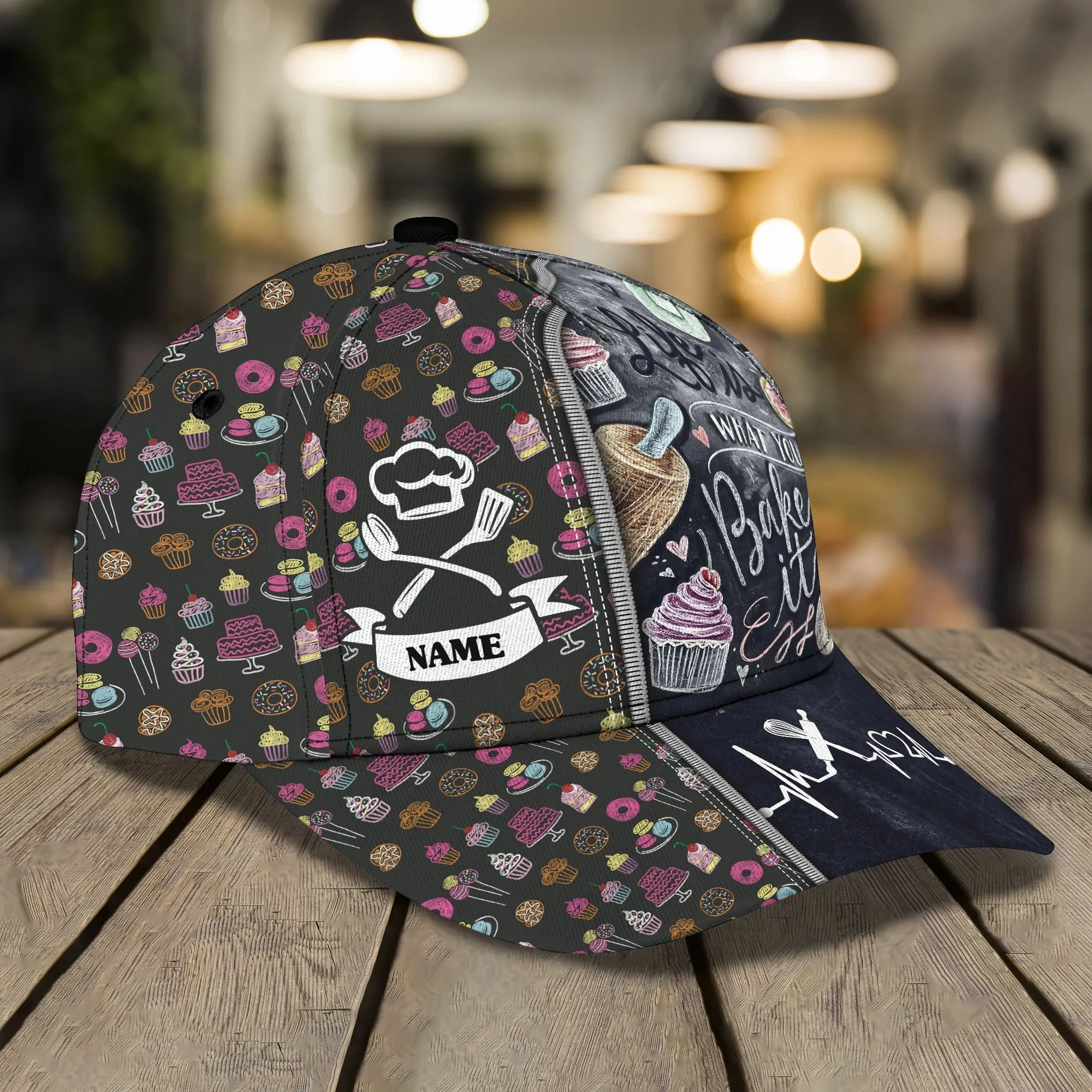 3D Classic Cap Baker Personalized Name Cap 8 Nama394 Namashops