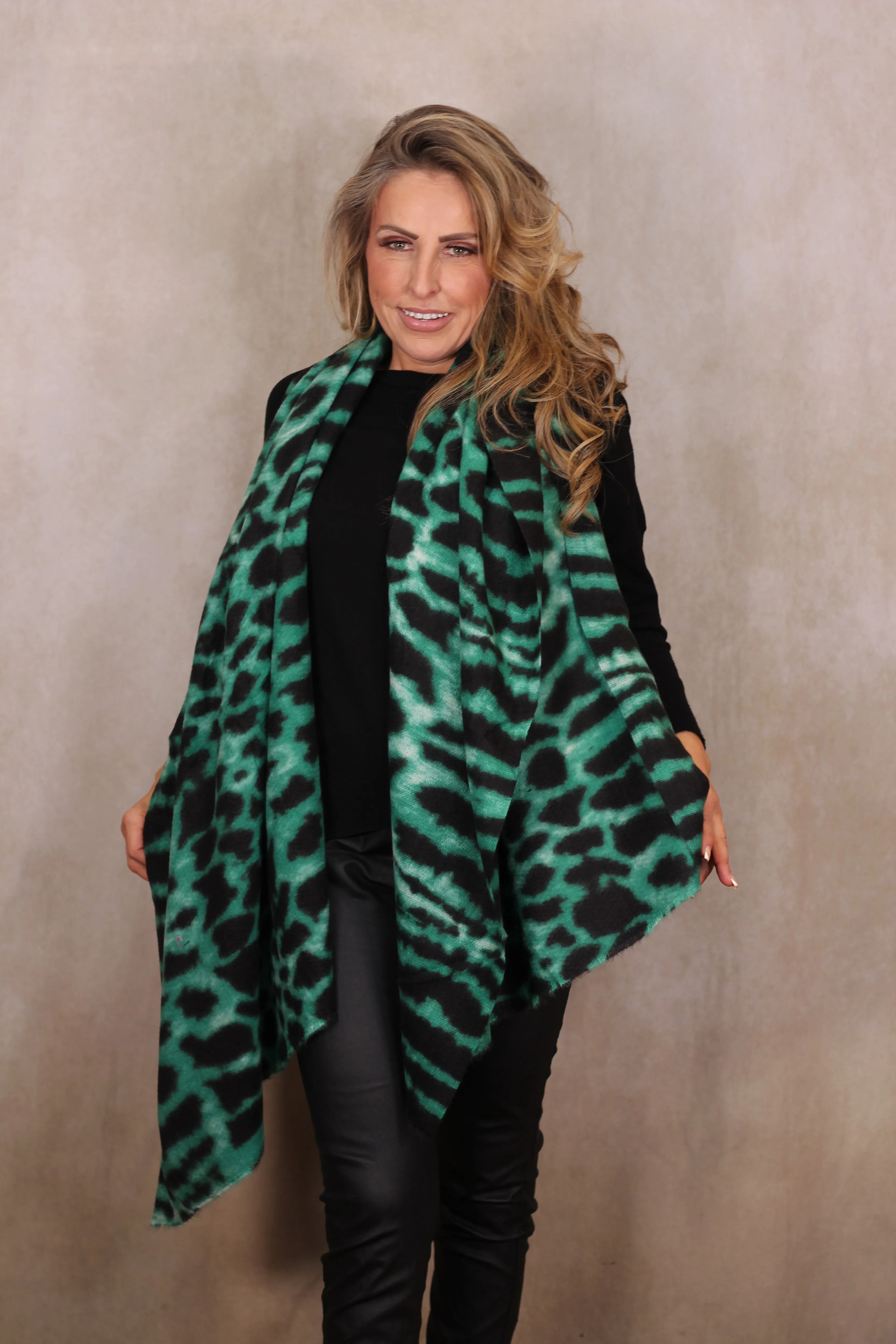 Black and Green Scarf