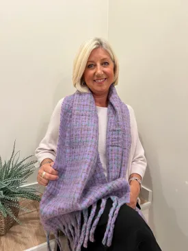 Casey Tweed Scarf Lilac Casey Tweed Scarf Lilac