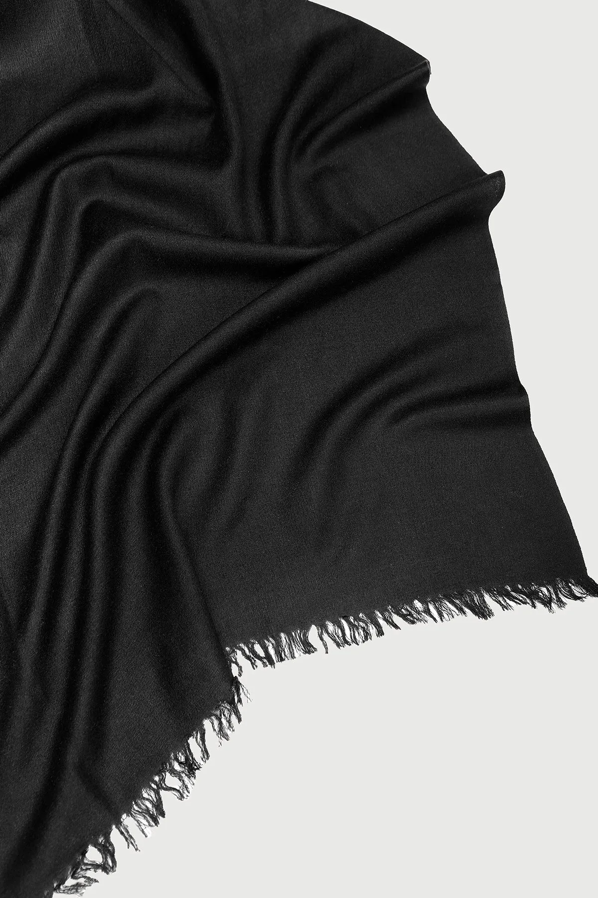 Cashmere Silk A Black Eyelash Scarf