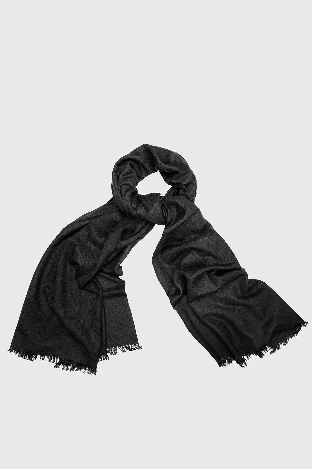 Cashmere Silk A Black Eyelash Scarf
