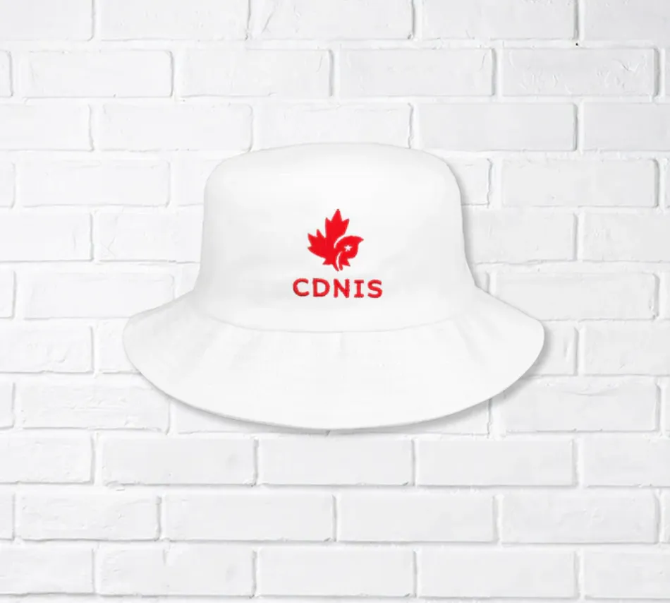 CDNIS White Logo Fisherman Hat