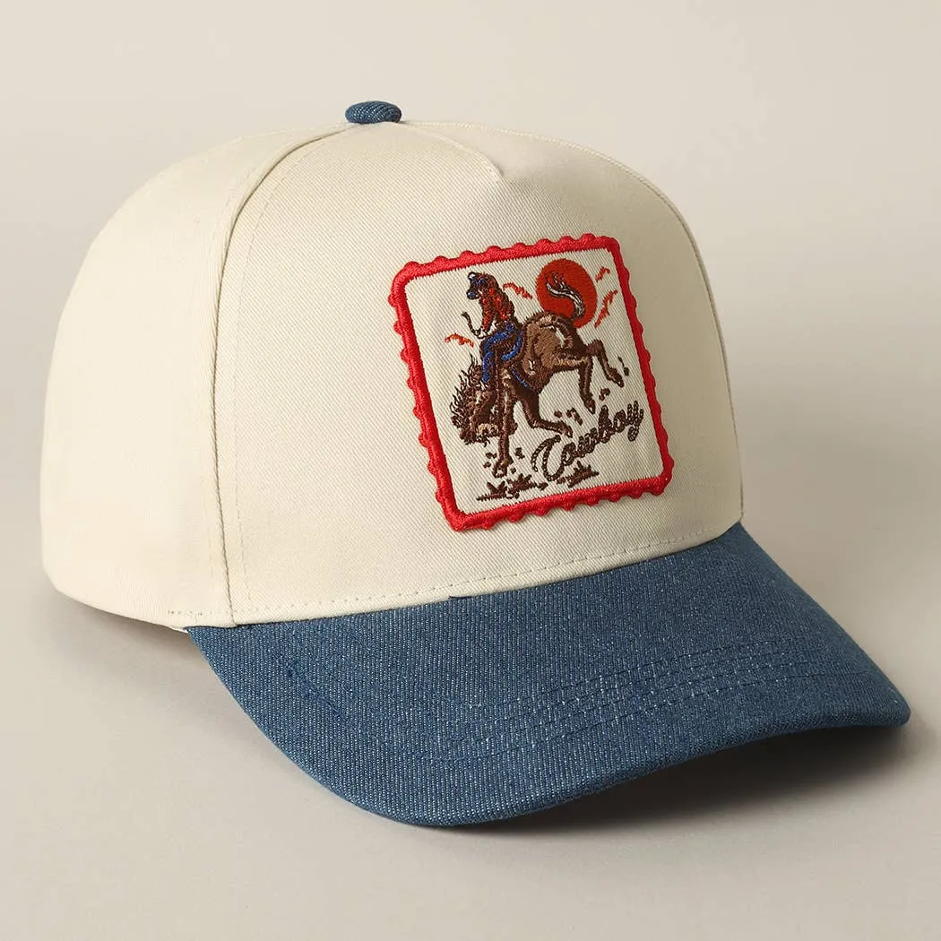 Cowboy Embroidery Hat