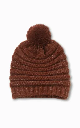HM811 Striped Knit Pom Pom Hat HM811 Striped Knit Pom Pom Hat