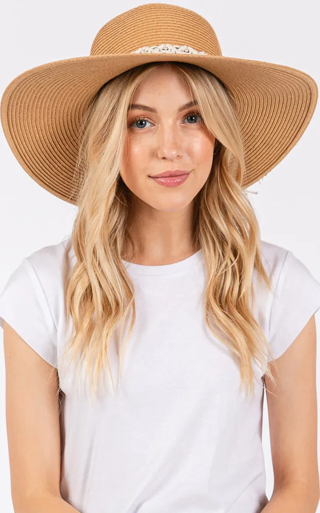 MH0206 BRAIDED STRAP STRAW SUN HAT