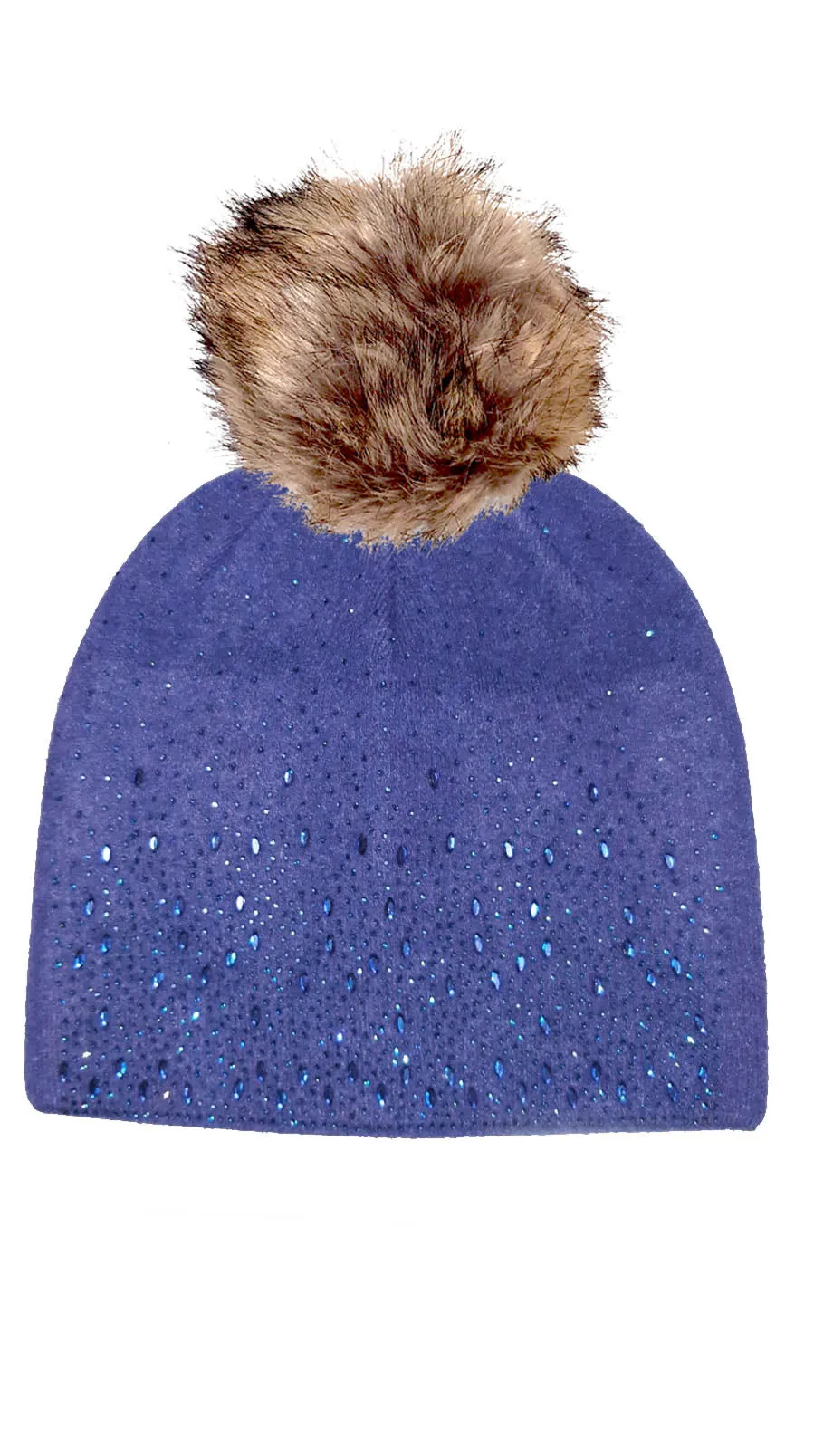 OLYWN Sparkle Pom Pom Hat (faux pom) HL20-F21