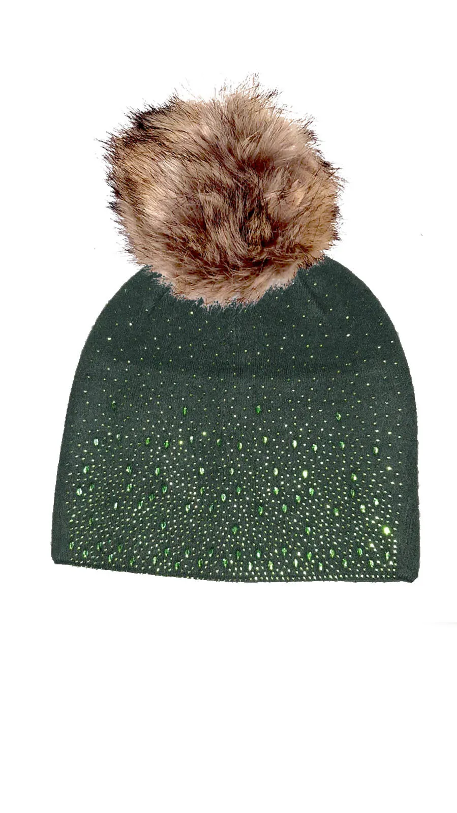 OLYWN Sparkle Pom Pom Hat (faux pom) HL20-F21