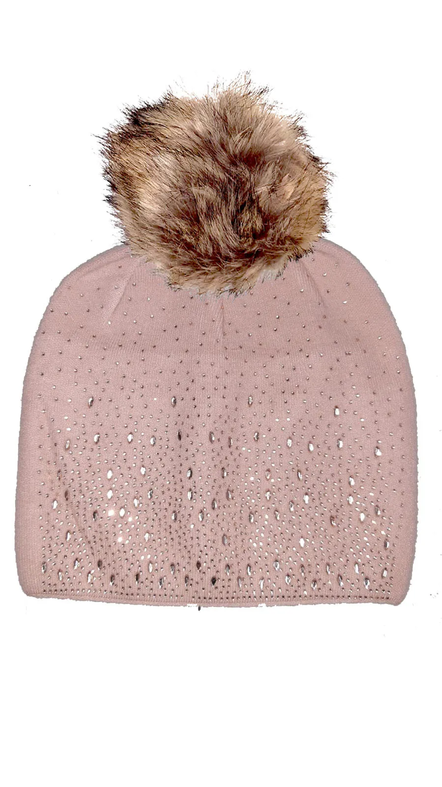 OLYWN Sparkle Pom Pom Hat (faux pom) HL20-F21