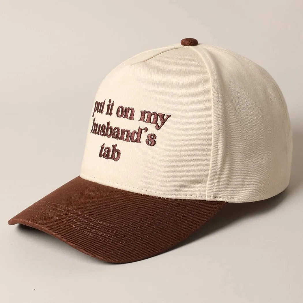 Put it on my husband's tab cap