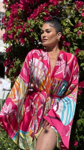 Zebra Fuchsia Kimono Cardigan Zebra Fuchsia Kimono Cardigan